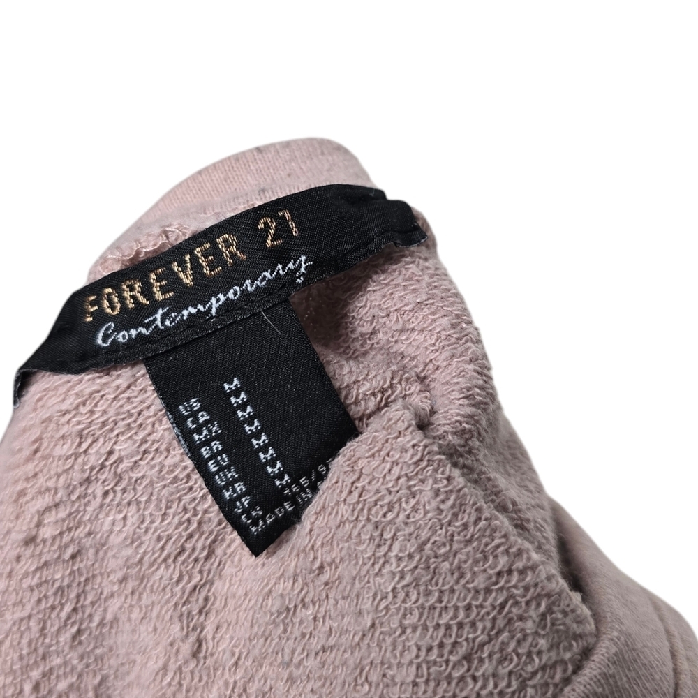 Forever 21 Contemporary Cold Shoulder Dusty Rose Sweater M - Picture 6 of 7